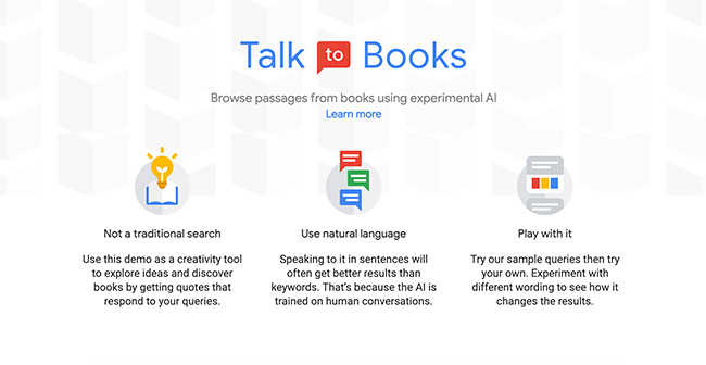 Talk to books